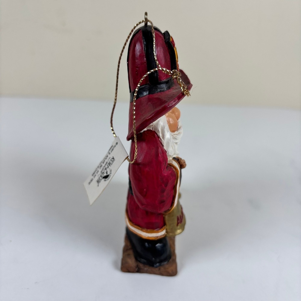 VTG Kurt Adler Firefighter Santa Ornament Handcrafted Resin North Pool FD 4.5" - Picture 5 of 9